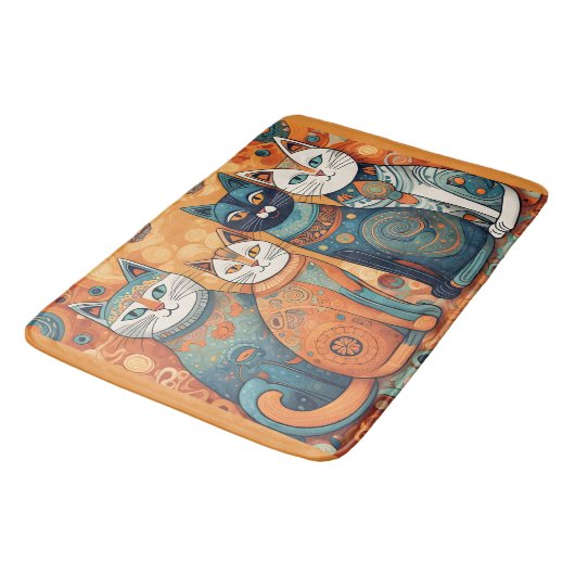 tapis de bain de chats apaisants (Angle)