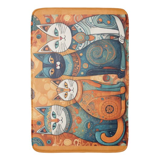tapis de bain de chats apaisants (devant Vertical)