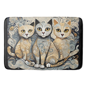tapis de bain de chats apaisants