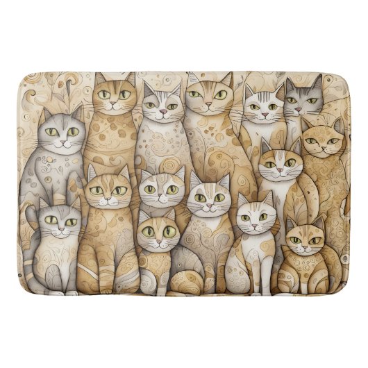 tapis de bain de chats apaisants (Devant)