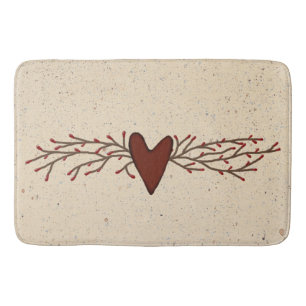 Tapis de bain de coeur de baie de pépin