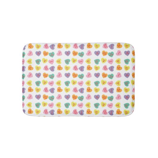 Tapis de bain de coeurs de sucrerie de (Devant)