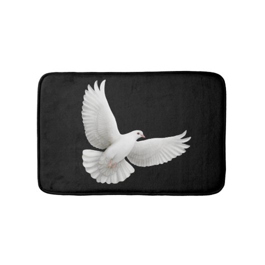 Tapis de bain de colombe de paix de vol (Devant)