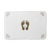 Tapis de bain de conception de coin avec empreinte (Devant)