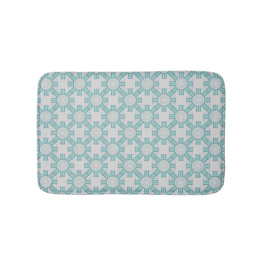 Tapis de bain de connexion de turquoise (Devant)