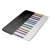 Tapis de bain de couvre-lit de musique de clavier (Angle)