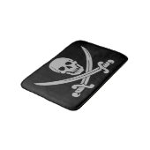 Tapis de bain de crâne et de pirate d'épées (Angle)