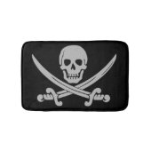 Tapis de bain de crâne et de pirate d'épées (Devant)