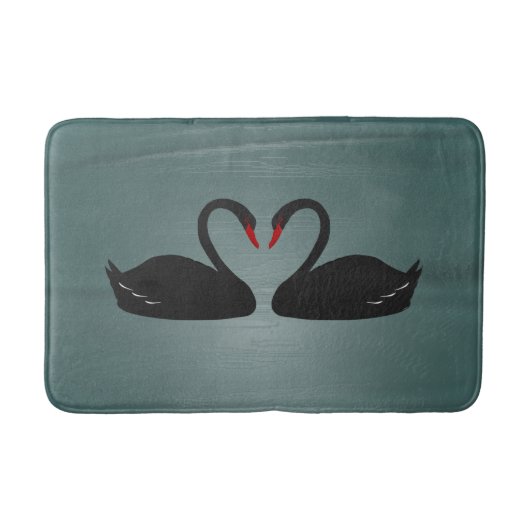 Tapis de bain de cygnes noirs (Devant)