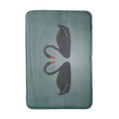 Tapis de bain de cygnes noirs (Devant (Vertical))