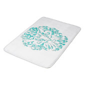 Tapis de bain de damassé de chat (Angle)