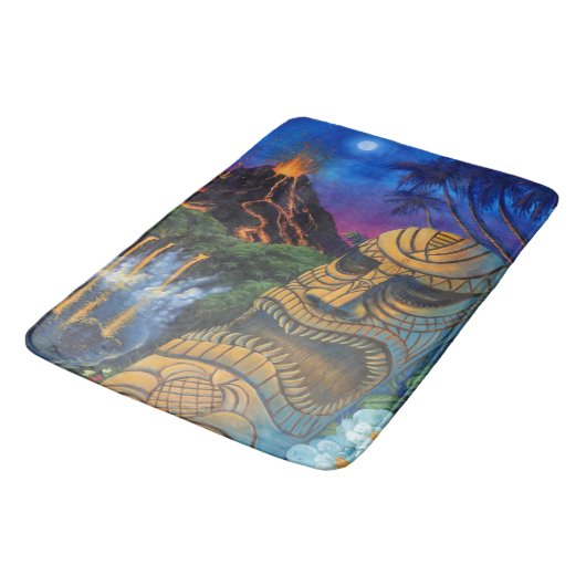 Tapis de bain de Dieu de Tiki (Angle)