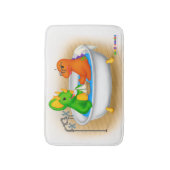 Tapis de bain de Dino-Buddies™ - baignoire drôle (Devant (Vertical))