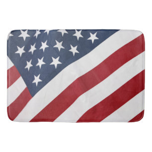 Tapis de bain de drapeau américain