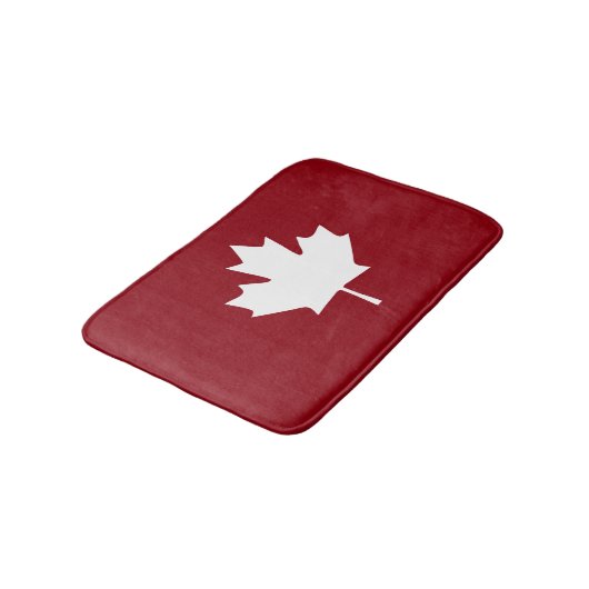 Tapis de bain de feuille d'érable du Canada (Angle)