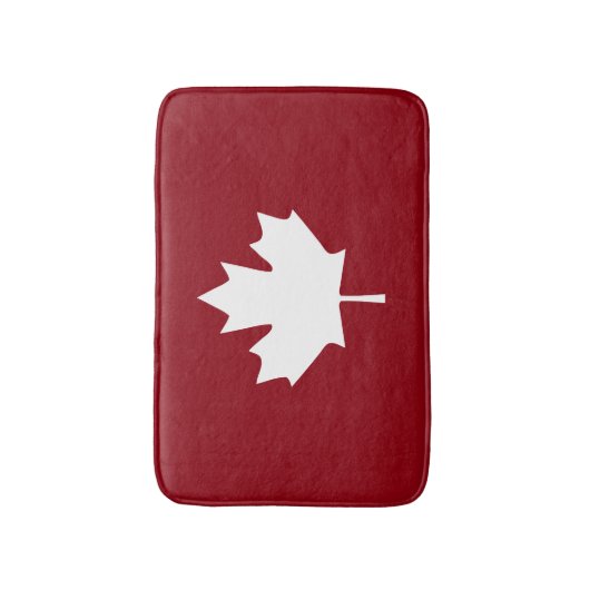 Tapis de bain de feuille d'érable du Canada (Devant (Vertical))