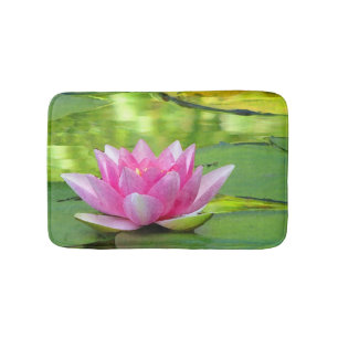 Tapis de bain de fleur de Lotus de nénuphar