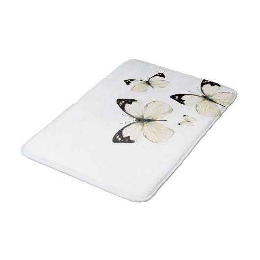 Tapis de bain de Flutterby albinos (Angle)