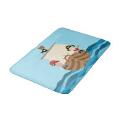 Tapis de bain de garçon de bateau de pirate (Angle)
