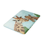 Tapis de bain de girafe de maman et de bébé (Angle)