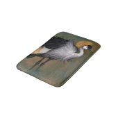 Tapis de bain de Grue couronnée de gris (Angle)