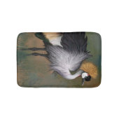 Tapis de bain de Grue couronnée de gris (Devant)