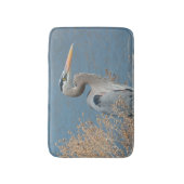 Tapis de bain de héron de grand bleu (Devant (Vertical))