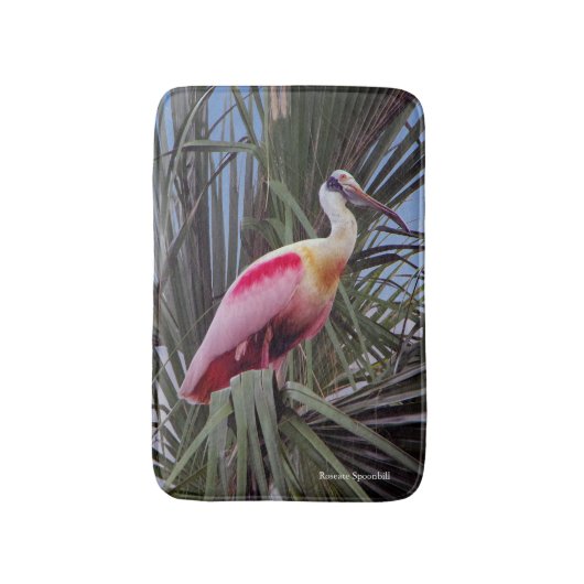 Tapis de bain de la cuillère de rose (Devant (Vertical))
