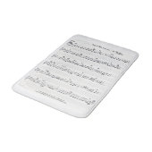 Tapis de bain de la feuille de musique manuscrit (Angle)