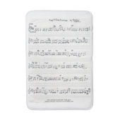 Tapis de bain de la feuille de musique manuscrit (Devant (Vertical))