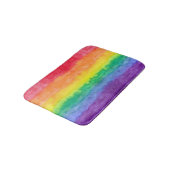 Tapis de bain de lavage d'aquarelle d'arc-en-ciel (Angle)