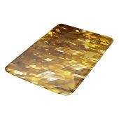 Tapis de bain de luxe fractale de couleur or (Angle)