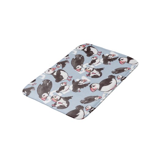Tapis de bain de macareux (Angle)