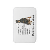 Tapis de bain de maman de dobermann (Devant (Vertical))