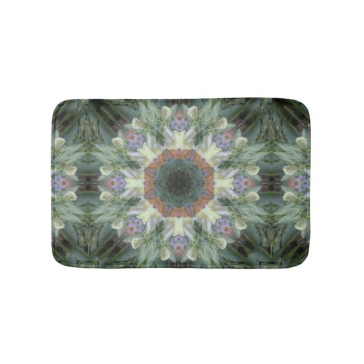Tapis de bain de mandala de jardin secret (Devant)