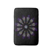 Tapis de bain de mandala en verre souillé (Devant (Vertical))