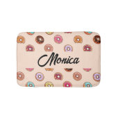 Tapis De Bain De mignons beignets décoratifs roses (Devant)