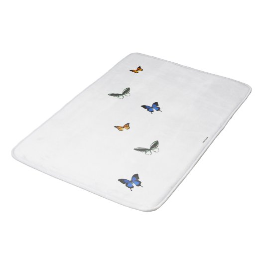Tapis de bain de motif de papillon (Angle)