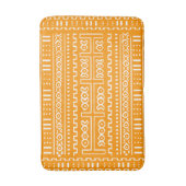 Tapis de bain de Mudcloth d'or jaune (Devant (Vertical))