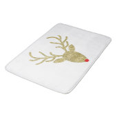 Tapis de bain de Noël de Rudolph de parties (Angle)