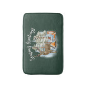 Tapis de bain de Noël pour Animaux de la Forêt (Devant (Vertical))