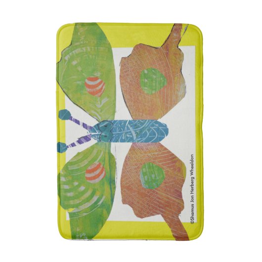 Tapis de bain de papillon (Devant (Vertical))