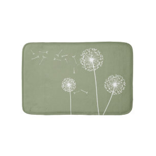 Tapis de bain de pissenlit