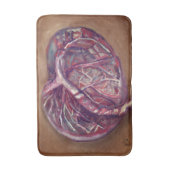 Tapis de bain de placenta - doulas, sages-femmes, (Devant (Vertical))