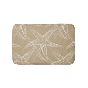 Tapis de bain de plage de sable d'étoiles de mer