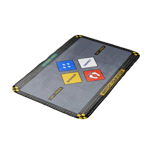 Tapis de bain de pointe (Angle)