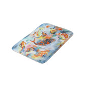 Tapis de bain de poissons de Koi (Angle)