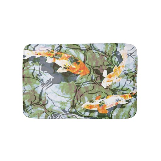 Tapis de bain de poissons de Koi (Devant)