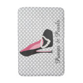 Tapis de bain de pompes et de perles (Devant (Vertical))