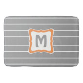 Tapis de bain de rectangle avec le monogramme dans (Devant)